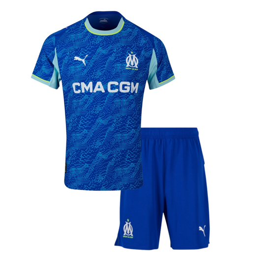 CAMISETA Y PANTALONES CORTOS PARA NIÑOS OLYMPIQUE DE MARSEILLE THIRD 25/26