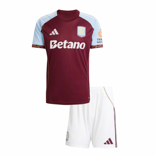 CAMISA E PANTALONES CORTOS PARA NIÑOS ASTON VILLA 25/26