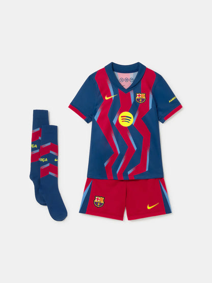 CAMISA E PANTALONES CORTOS PARA NIÑO FC BARCELONA FOURTH 25/26 - CON MEDIAS