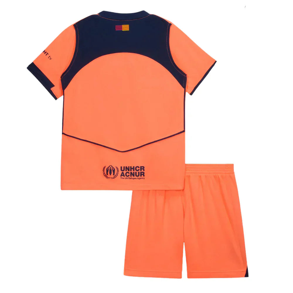 CAMISA E PANTALONES CORTOS PARA NIÑO FC BARCELONA THIRD 25/26