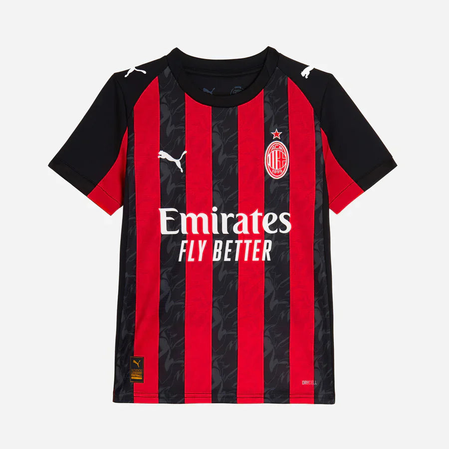 CAMISETA Y PANTALON CORTO PARA NIÑO AC MILAN  HOME 25/26