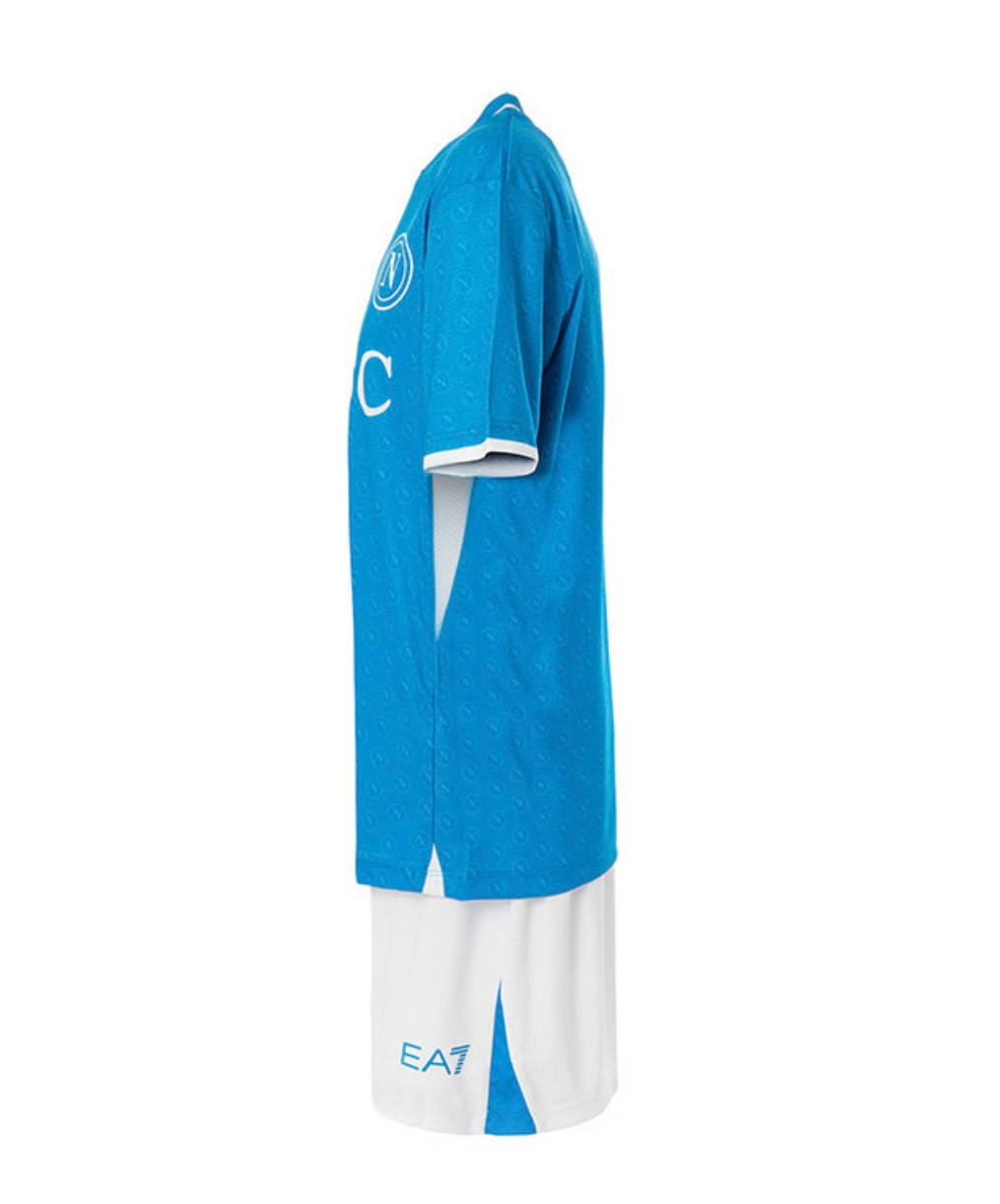 CAMISETA Y PANTALON CORTO PARA NIÑO NAPOLI HOME 24/25