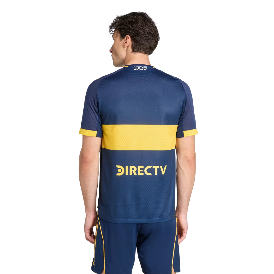 Camiseta Boca Juniors 2026 local azul y amarilla, vista trasera, venta Reino del Futbol