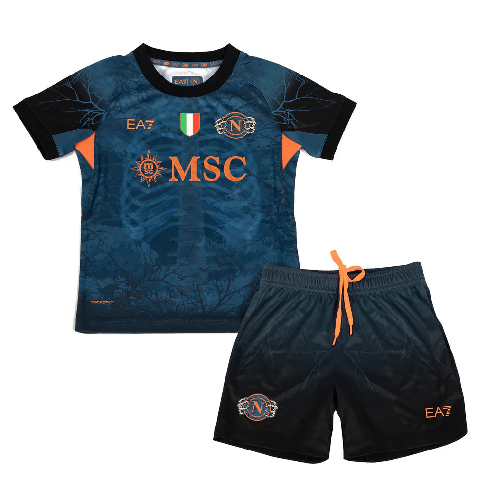 CAMISETA Y PANTALON CORTO PARA NIÑO NAPOLI HALLOWEEN 25/26