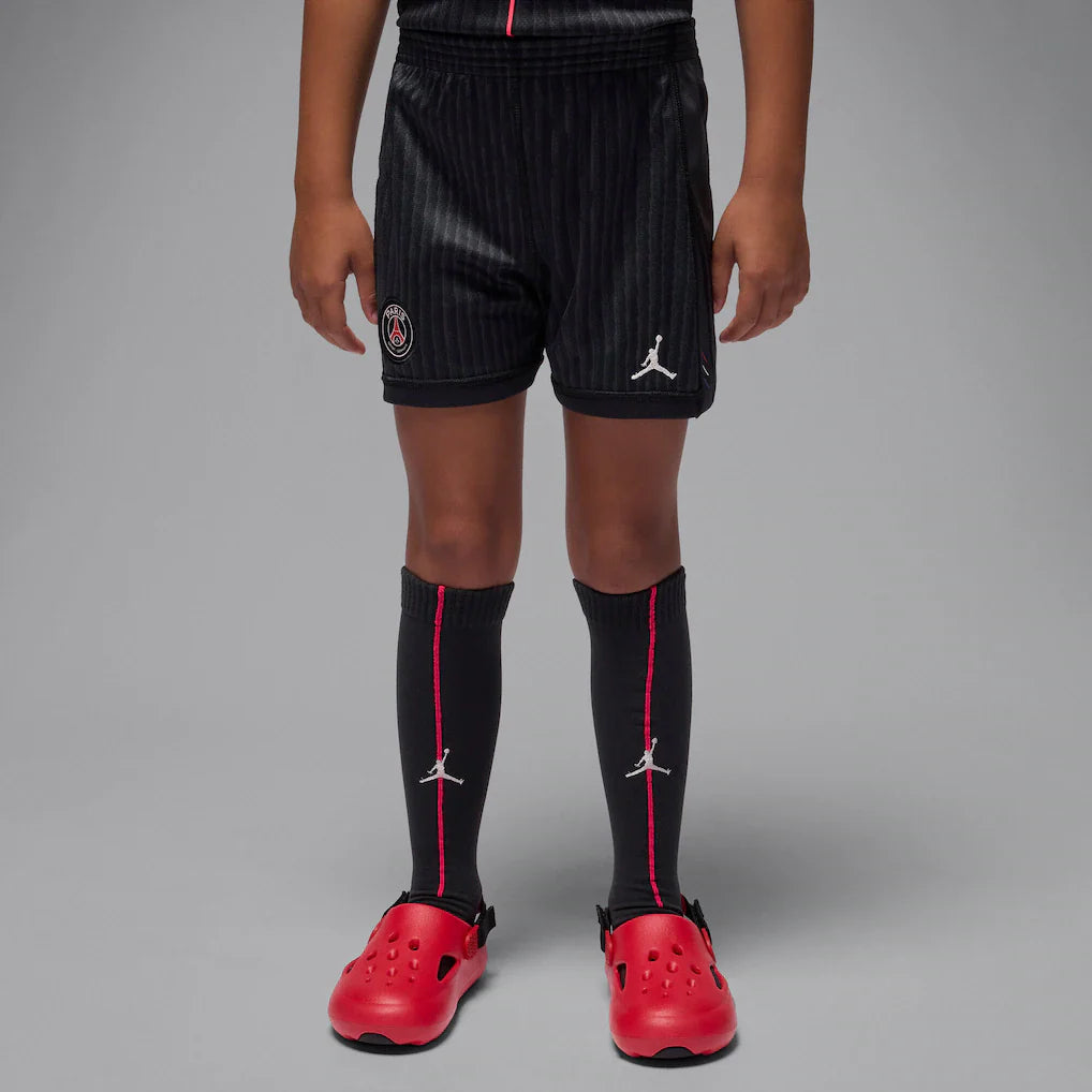 CAMISA E PANTALONES CORTOS PARA NIÑOS PSG JORDAN FOURTH 25/26 - CON MEDIAS