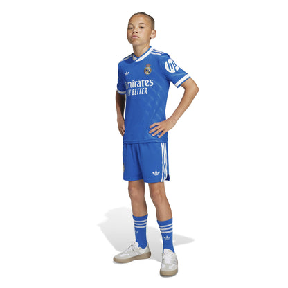 CAMISETA Y PANTALONES CORTOS NIÑOS REAL MADRID THIRD 25/26 - CON MEDIAS