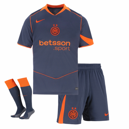 CAMISETA Y PANTALON CORTO INTER THIRD 25/26 - CON MEDIAS