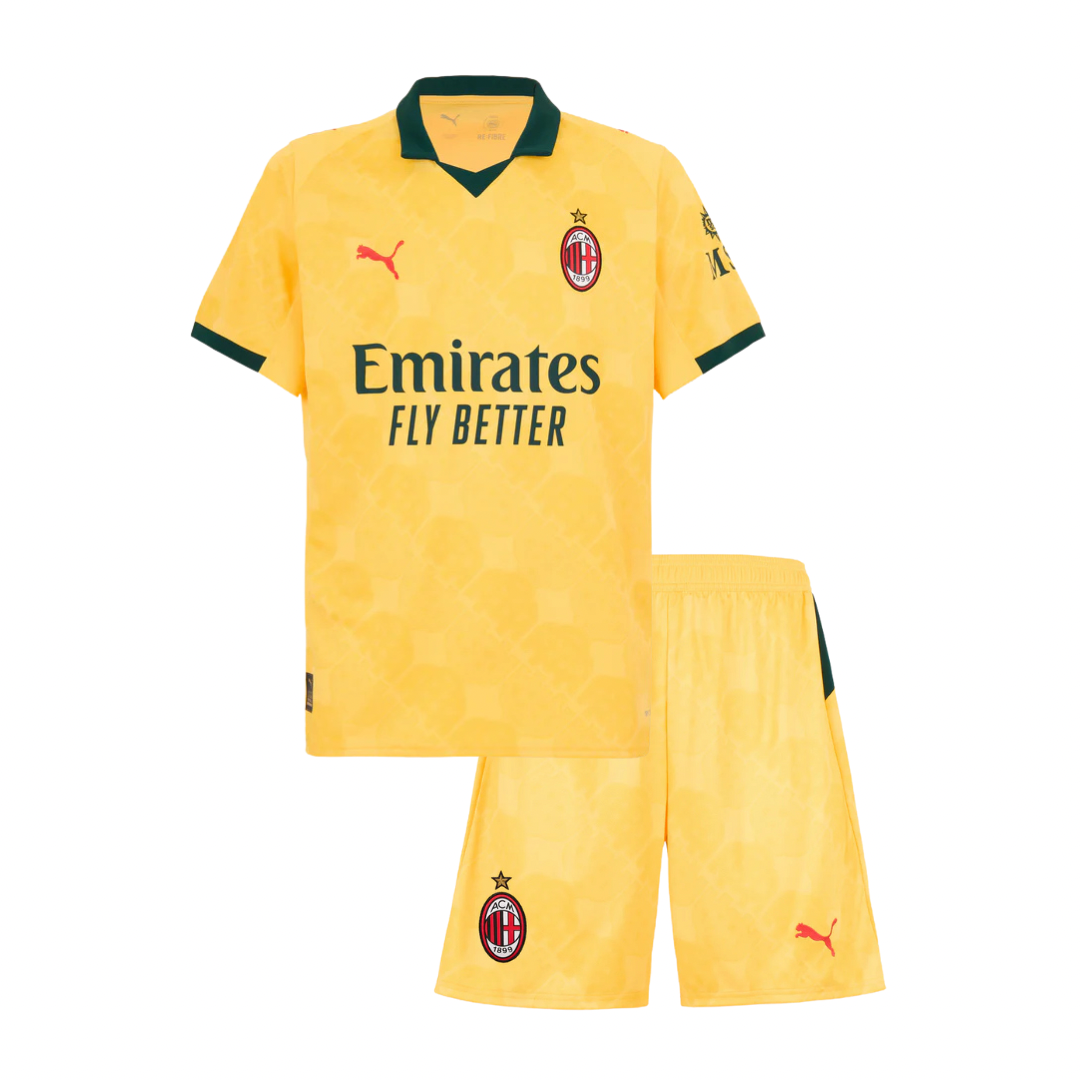 CAMISETA Y PANTALON CORTO PARA NIÑO AC MILAN THIRD 25/26