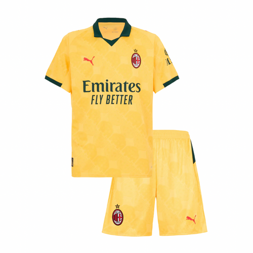 CAMISETA Y PANTALON CORTO PARA NIÑO AC MILAN THIRD 25/26