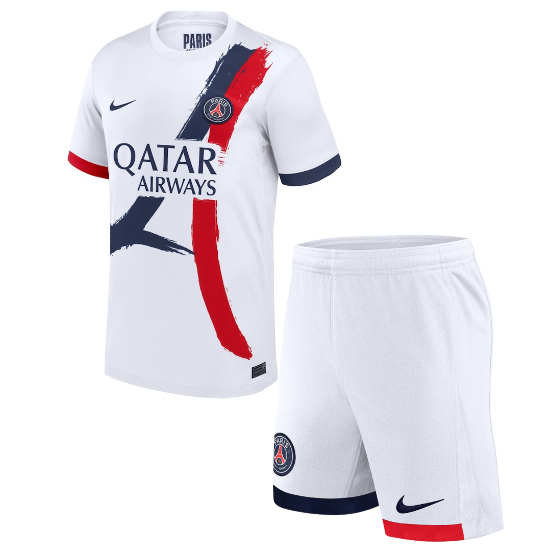 CAMISA E PANTALONES CORTOS PARA NIÑOS PSG AWAY 24/25