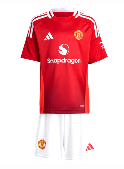 CAMISETA Y PANTALONES CORTOS PARA NIÑO MANCHESTER UNITED HOME 24/25