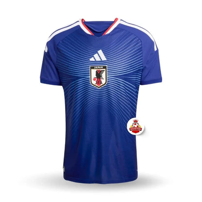 Camiseta de fútbol Japón azul oficial, logo JFA, venta en Reino del Futbol