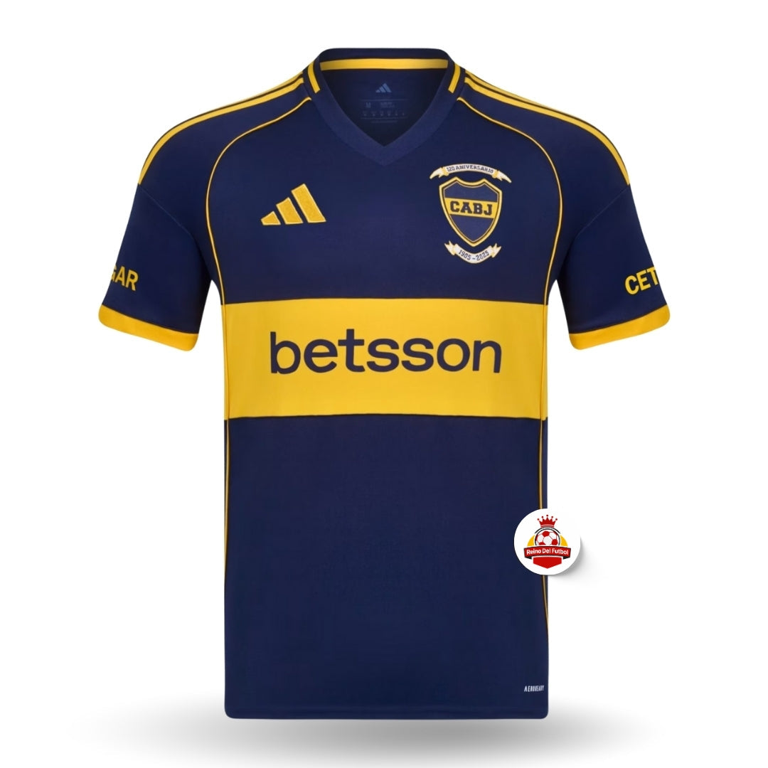 Camiseta de fútbol azul y amarilla CABJ edición especial, venta online en Reino del Futbol