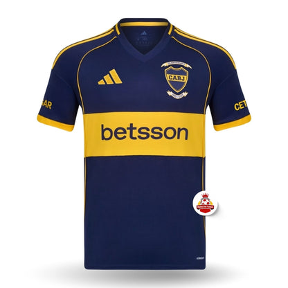 Camiseta de fútbol azul y amarilla CABJ edición especial, venta online en Reino del Futbol