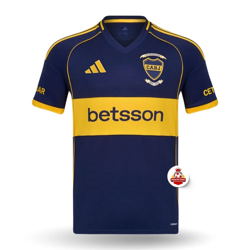 Camiseta de fútbol azul y amarilla CABJ edición especial, venta online en Reino del Futbol