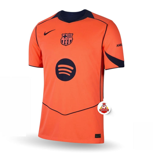 Camiseta naranja FC Barcelona 2023 Nike con logo Spotify, fútbol, Reino del Futbol