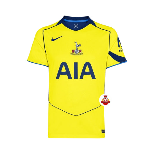 Camiseta de fútbol amarilla Tottenham Hotspur Nike con logo AIA, Reino del Futbol