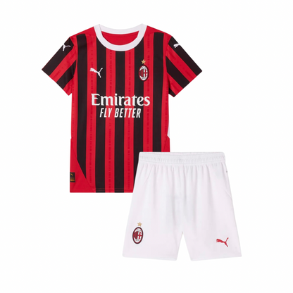CAMISETA Y PANTALON CORTO PARA NIÑO AC MILAN HOME 24/25