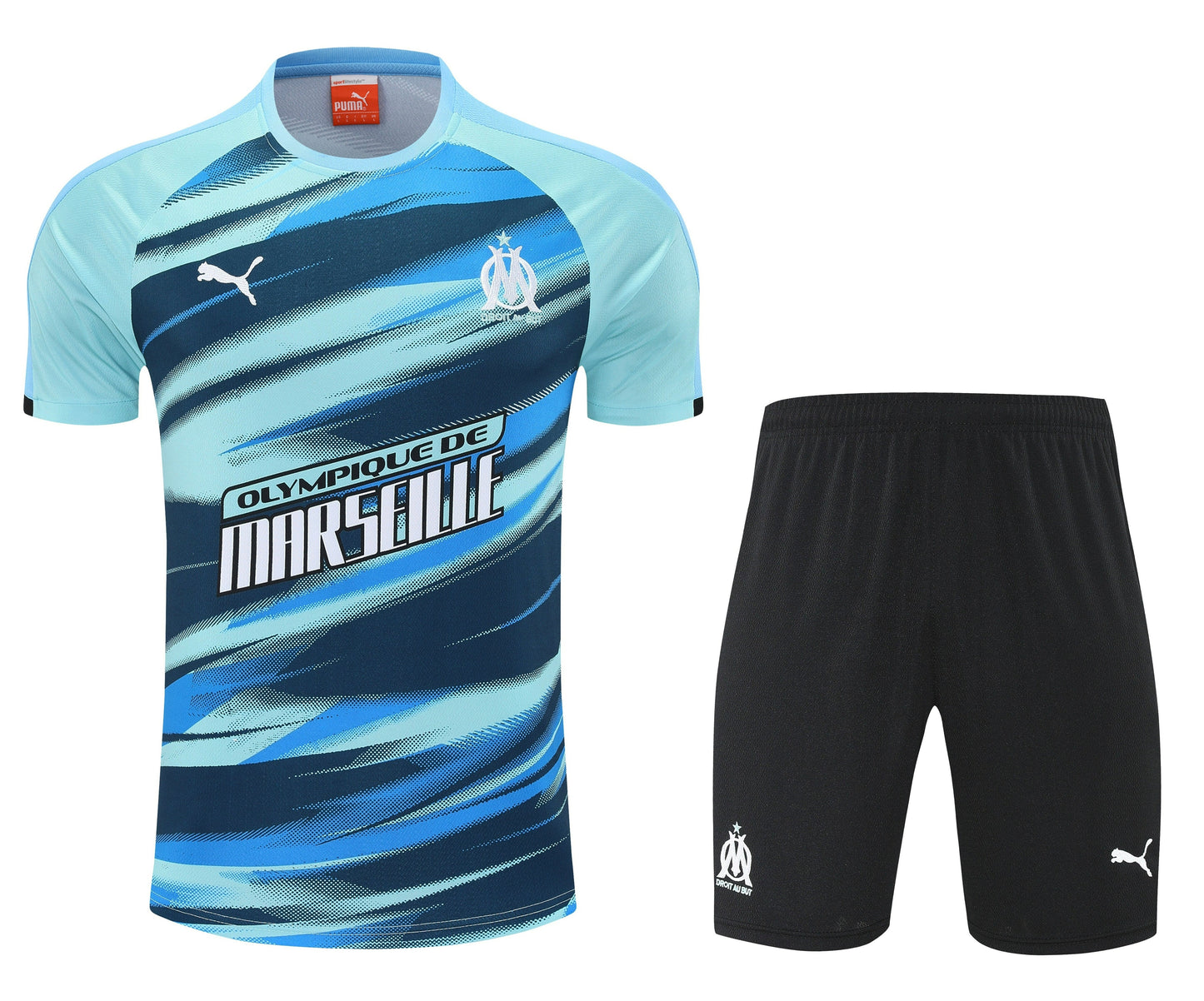 CAMISETA Y PANTALÓN CORTO ENTRENAMIENTO OLYMPIQUE DE MARSEILLE 25/26