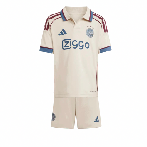 CAMISETA Y PANTALONES CORTOS PARA NIÑOS AJAX THIRD 25/26