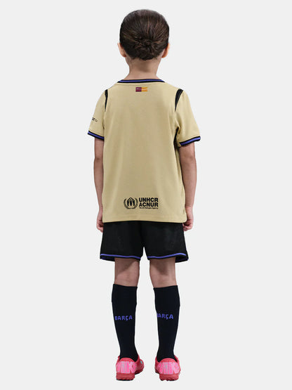 CAMISA E PANTALONES CORTOS PARA NIÑO FC BARCELONA AWAY 25/26