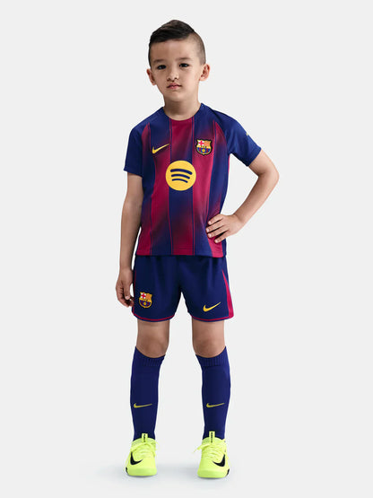 CAMISA E PANTALONES CORTOS PARA NIÑO FC BARCELONA HOME 25/26 - CON MEDIAS