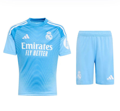 CAMISETA Y PANTALONES CORTOS NIÑOS REAL MADRID PORTERO 25/26