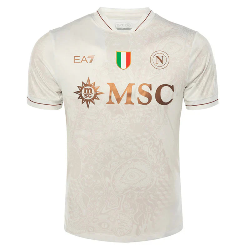 CAMISETA Y PANTALON CORTO PARA NIÑO NAPOLI AWAY 25/26