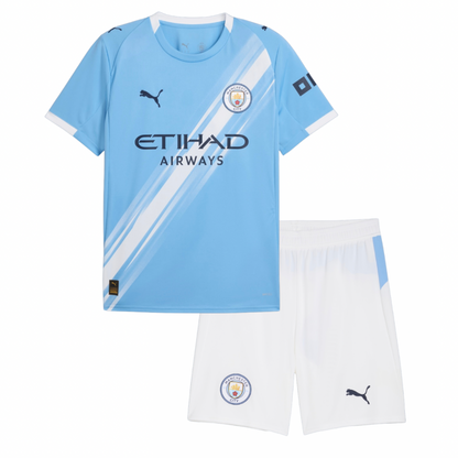 CAMISA E PANTALONES CORTOS PARA NIÑOS MANCHESTER CITY HOME 25/26