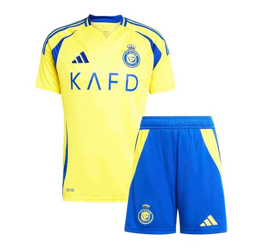 CAMISETA E PANTALONES CORTOS PARA NIÑOS AL-NASSR HOME 24/25