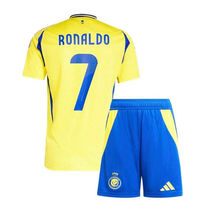 CAMISETA E PANTALONES CORTOS PARA NIÑOS AL-NASSR HOME 24/25