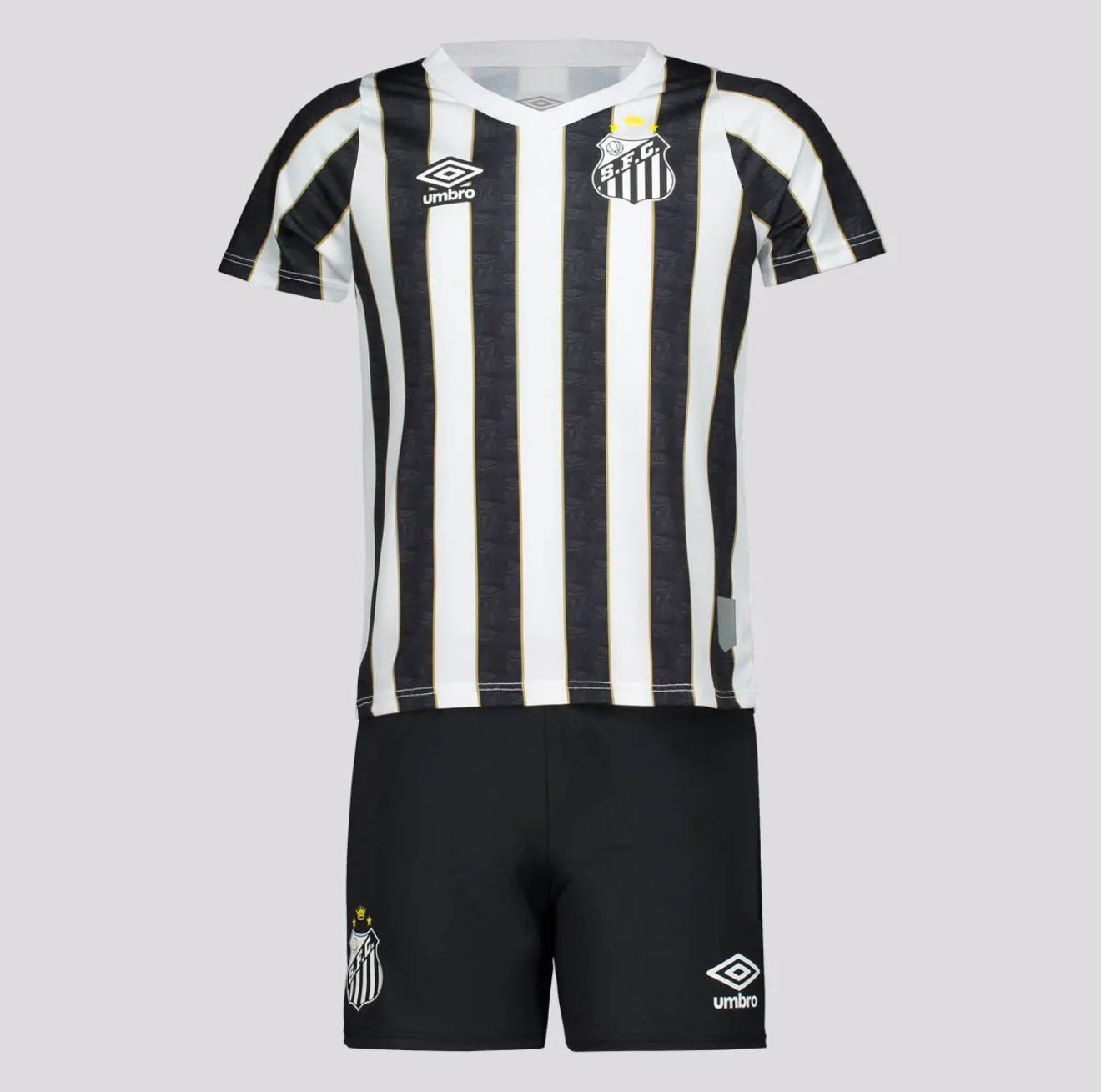 CAMISETA Y PANTALON CORTO NIÑO SANTOS AWAY 24/25