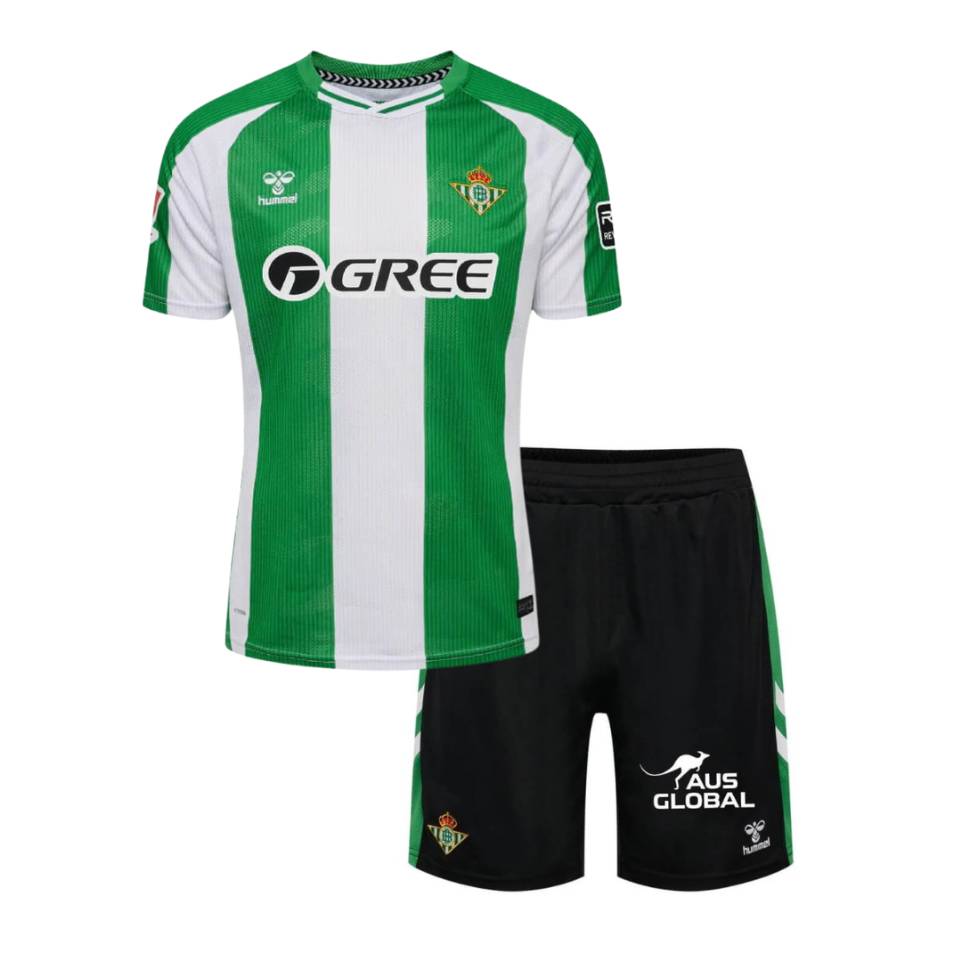 CAMISETA Y PANTALÓN CORTO NIÑO REAL BETIS HOME  25/26