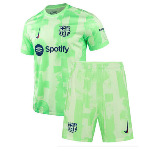 CAMISA E PANTALONES CORTOS PARA NIÑO FC BARCELONA THIRD 24/25