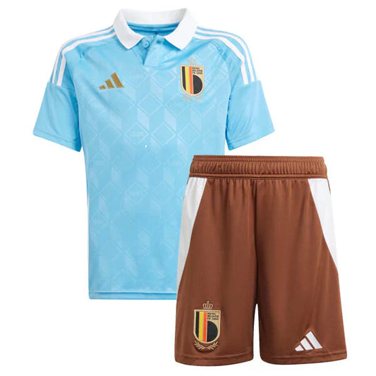CAMISA E PANTALONES CORTOS PARA NIÑO BÉLGICA AWAY 24/25