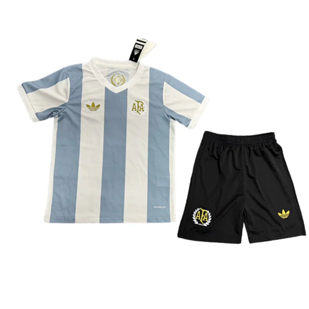 CAMISETA Y PANTALONES CORTOS PARA NIÑO  CONMEMORATIVA ARGENTINA 25/26