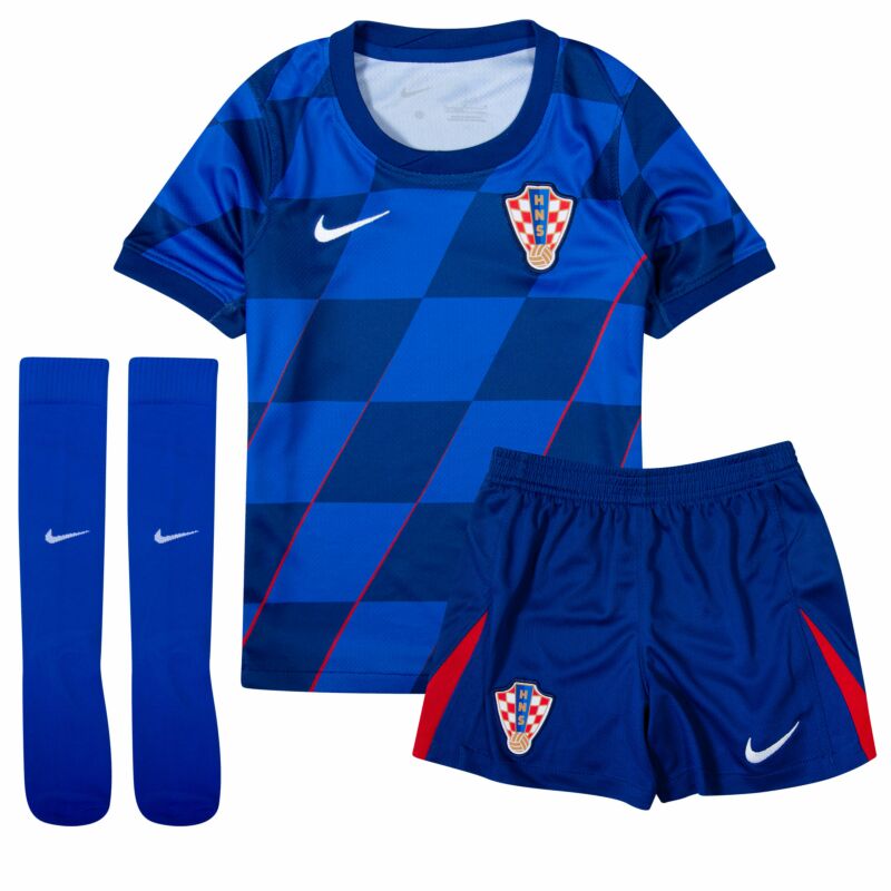 CAMISA E PANTALONES CORTOS PARA NIÑO CROACIA AWAY 24/25 - CON MEDIAS