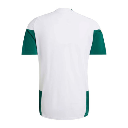Camiseta de entrenamiento Italia 2026 blanca con mangas verdes, vista posterior, Reino del Futbol