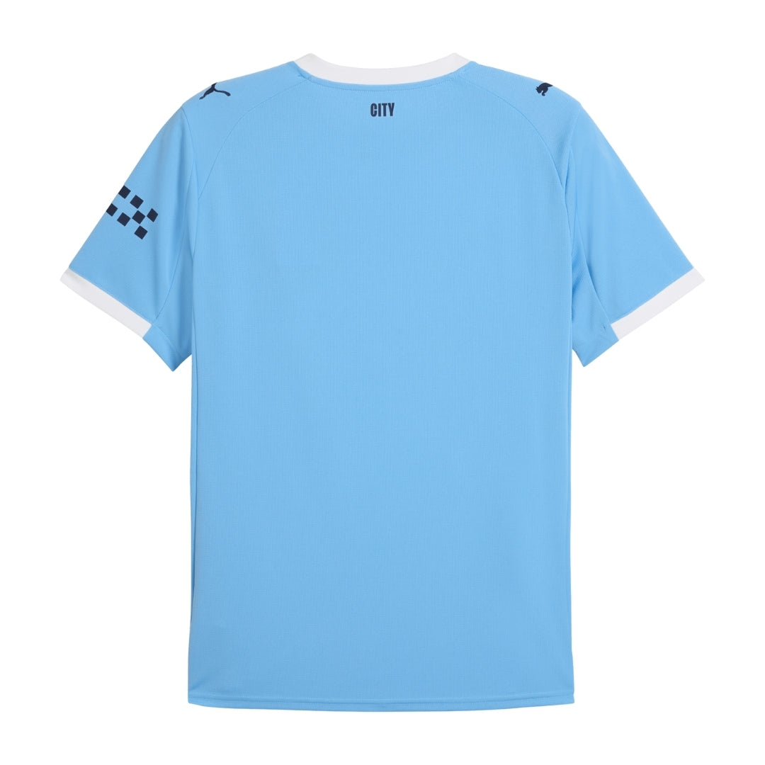 Camiseta Manchester City local 2024 azul celeste, vista trasera, Reino del Futbol