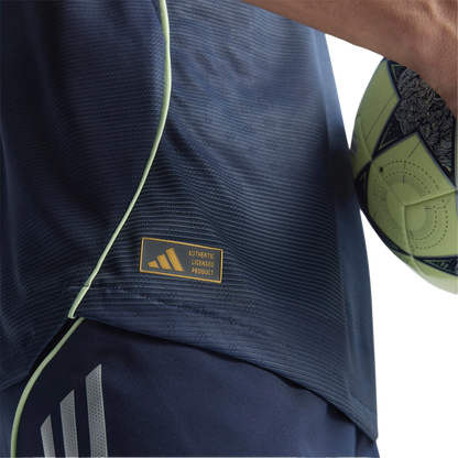 Camiseta de fútbol europea azul marino Adidas original y balón, Reino del Futbol tienda online