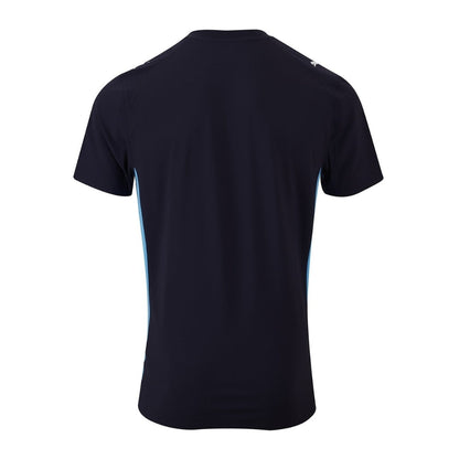 Parte trasera de la camiseta Olympique Marsella 2025-26 visitante, color azul marino, Reino del Futbol