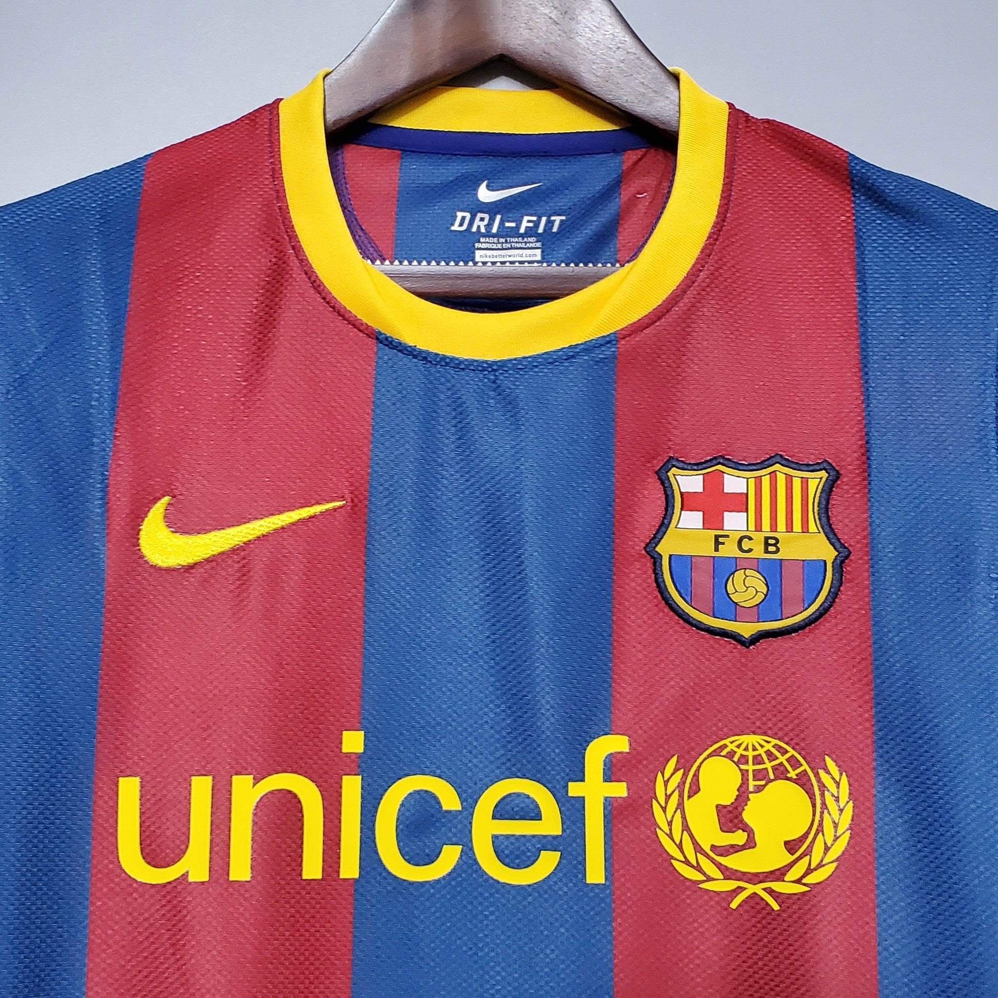 Camiseta FC Barcelona azul y grana Nike con logo UNICEF, fútbol, Reino del Futbol