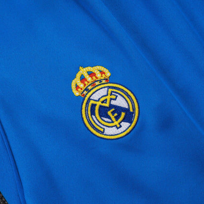 Escudo Real Madrid bordado en chándal azul, ropa deportiva de fútbol, Reino del Futbol