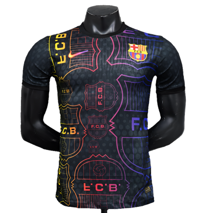 CAMISETA BARCELONA 25/26 EDICIÓN ESPECIAL - NEGRA, AMARILLA Y ROJA - VERSIÓN JUGADOR
