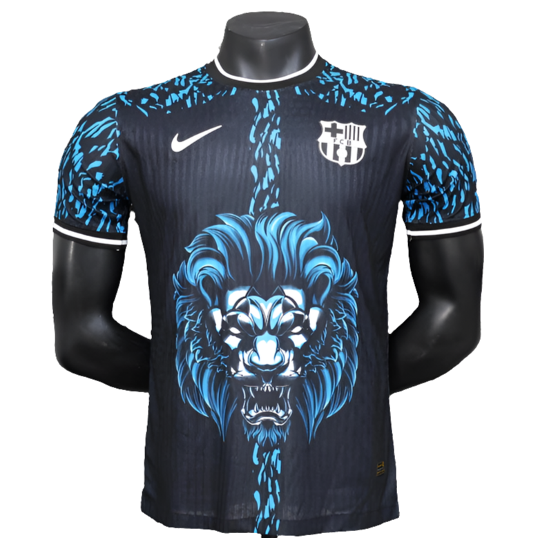 CAMISETA BARCELONA 25/26 EDICIÓN LEÓN - AZUL - VERSIÓN JUGADOR