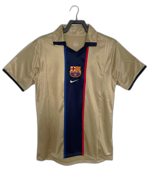 CAMISETA BARCELONA 01/02 II VISITANTE - VERSIÓN RETRO