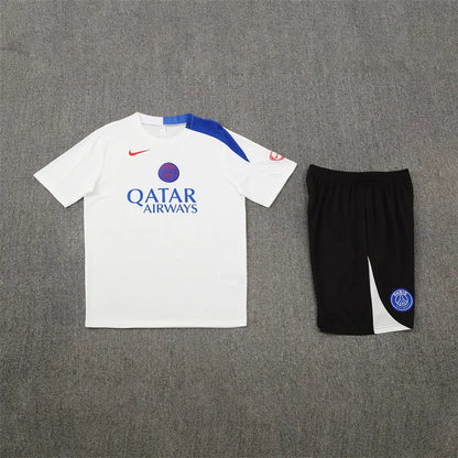 CAMISETA E PANTALONES CORTOS PARA NIÑOS PSG 25/26 BLANCA