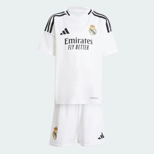 CAMISETA Y PANTALONES CORTOS NIÑOS REAL MADRID HOME 24/25