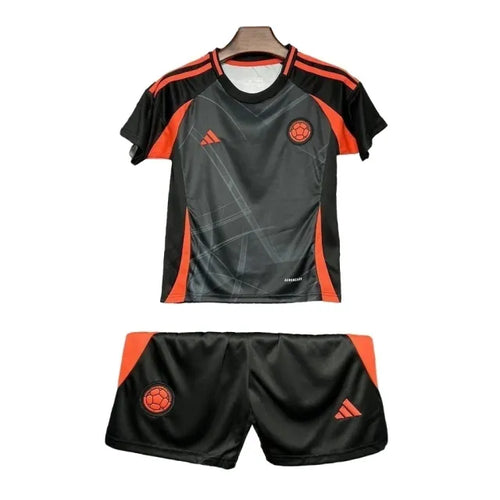 UNIFORME NIÑOS COLOMBIA II 2024/25 - NEGRO Y NARANJA