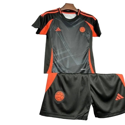 UNIFORME NIÑOS COLOMBIA II 2024/25 - NEGRO Y NARANJA